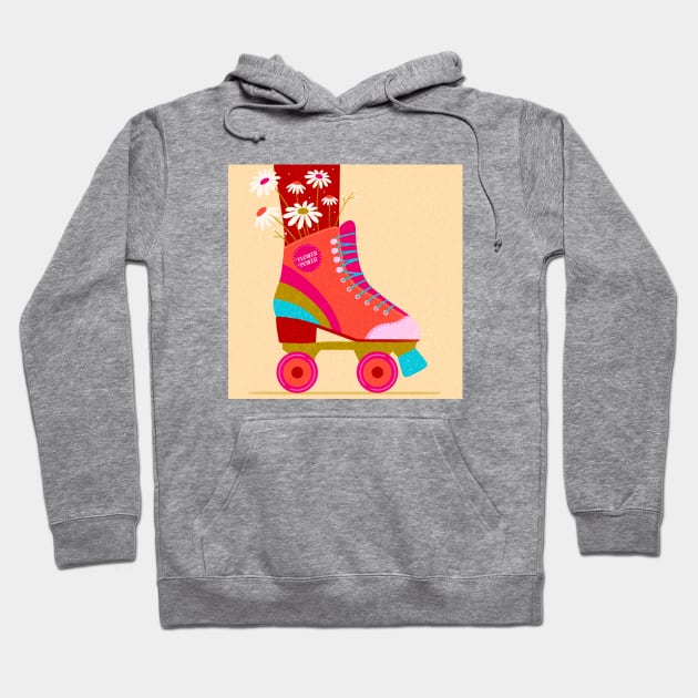 Flower Power Hoodie by Inkipinki Illustrates